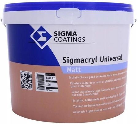 Sigma Coatings Farba Akrylowa Sigmacryl Universal Biały 10L