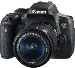 Lustrzanka Canon EOS 750D Czarny + 18-55mm - zdjęcie 1