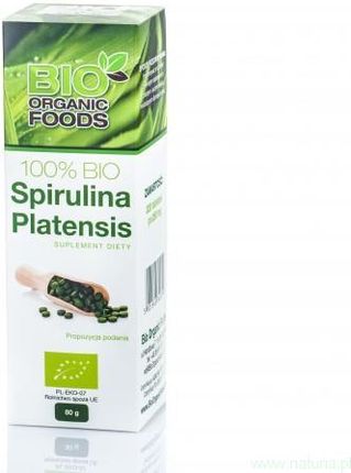 Bio Organic Foods 100% Spirulina Platensis 80G S