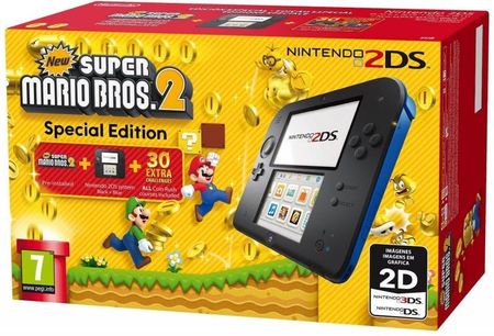 Nintendo 2DS Czarny + New Super Mario Bros. 2 Special Edition