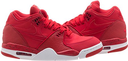 .  耐克Nike Air Flight 89 防滑耐磨减震中帮复古篮球鞋白黑红