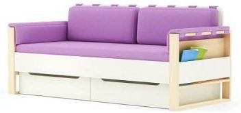 Timoore Loft Sofa Z Materacem Tapicerką I Szufladami Plus Timoore Loft Sofa Z Materacem Tapicerką I Szufladami Plus Premium Zdjęcie 1