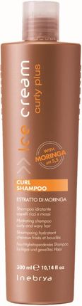 Inebrya Curly plus, szampon do włosów kręconych z olejkiem moringa, 300ml