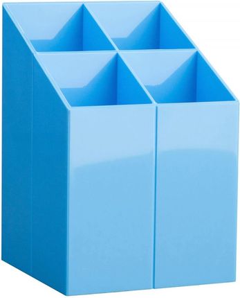 Ico Plastikowy przybornik na biurko - kwadrat jasnoniebieski