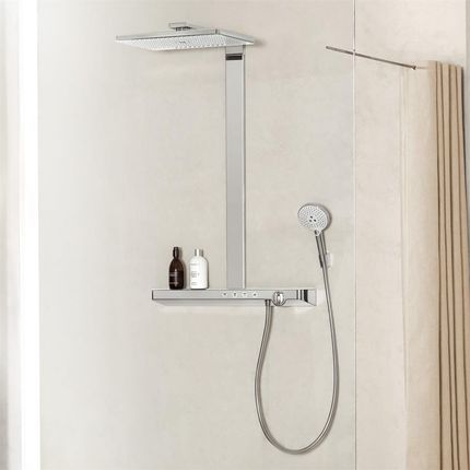 Set Doccia Hansgrohe Vernis Blend Con Asta 65cm - Soffione EcoSmart, Cromo, Risparmio Idrico - Foto 6