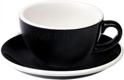 Zdjęcie Loveramics Egg Filiżanka i spodek Cappuccino 200 ml Black (C08821BBK) - Gościno