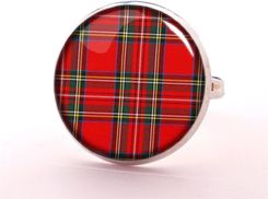 Szkocka krata - pierścionek regulowany - Pierścionki handmade