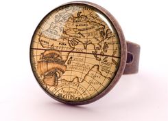 Mapa świata - pierścionek regulowany