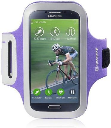 Shocksock Etui Sportowe Do Samsung I9500 Galaxy S4 Odblaskowe - Fioletowy (007-002-034)