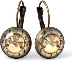 Stare zegary - małe kolczyki wiszące, 0280 - Kolczyki