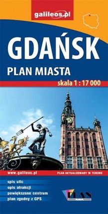 Gdańsk. Plan miasta 1:17 000