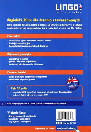 Angielski kurs dla średnio zaawansowanych książka + CD - zdjęcie 2