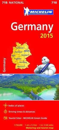 Germany 2015. Mapa 1:750 000 
