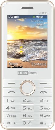 MAXCOM MM136 Biało-Złoty