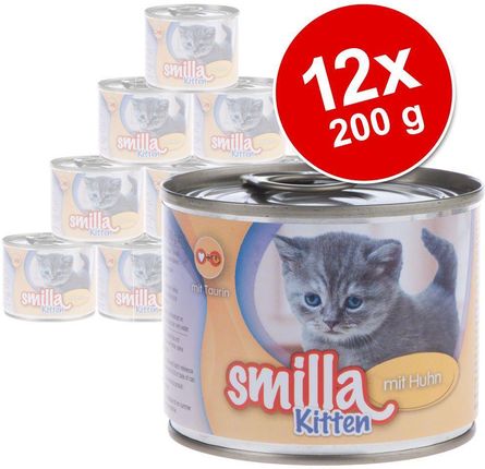 Smilla Kitten Z kurczakiem 12x200g