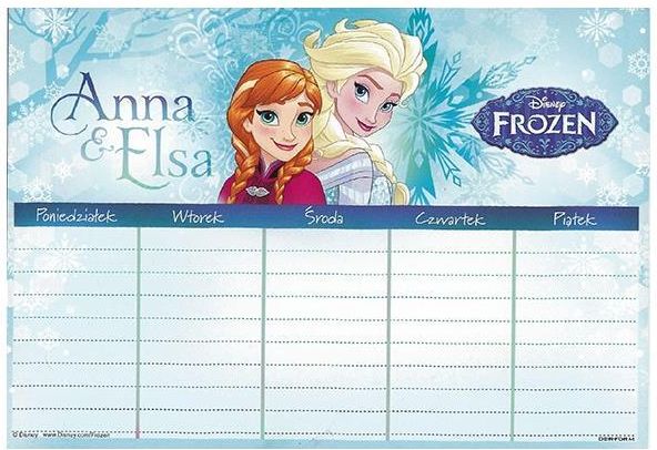 Plan Lekcji Do Druku Kraina Lodu - Derform Disney Kraina Lodu Plan Lekcji (Plnkl) - Ceny i opinie - Ceneo.pl