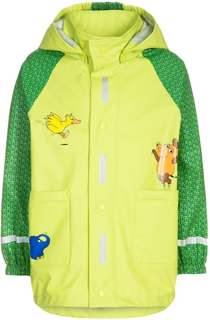 Playshoes DIE MAUS Kurtka przeciwdeszczowa green Ceny i Playshoes DIE MAUS Kurtka przeciwdeszczowa yellow porównaj