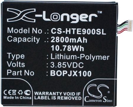 Cameron Sino Htc One E9 / 35H00239-00M 2800Mah 10.78Wh Li-Polymer 3.85V (CS-HTE900SL)