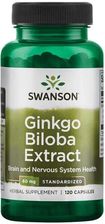 Zdjęcie Swanson Ginkgo Biloba Extract 24% 60mg 120kaps. - Dziwnów