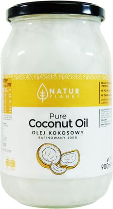 Olej Kokosowy Bezzapachowy Rafinowany 900 Ml  Do Smażenia I Pieczenia- Natur Planet