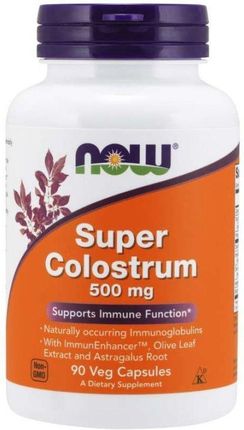 Now Foods Colostrum 500 mg 120 kaps.
