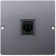 Kontakt Simon Gniazdo telefoniczne RJ11 uniwersalne pojedyncze BMTU.01/43 Basic Srebrny mat