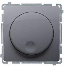 Kontakt Simon Ściemniacz naciskowo-obrotowy 20-500 W BMS9T.01/43 Basic Srebrny mat