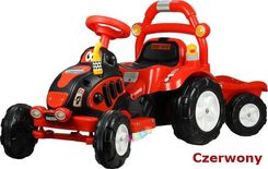 Lean Pojazd Na Akumulator Traktor Z Przyczepą Czerwony 1195