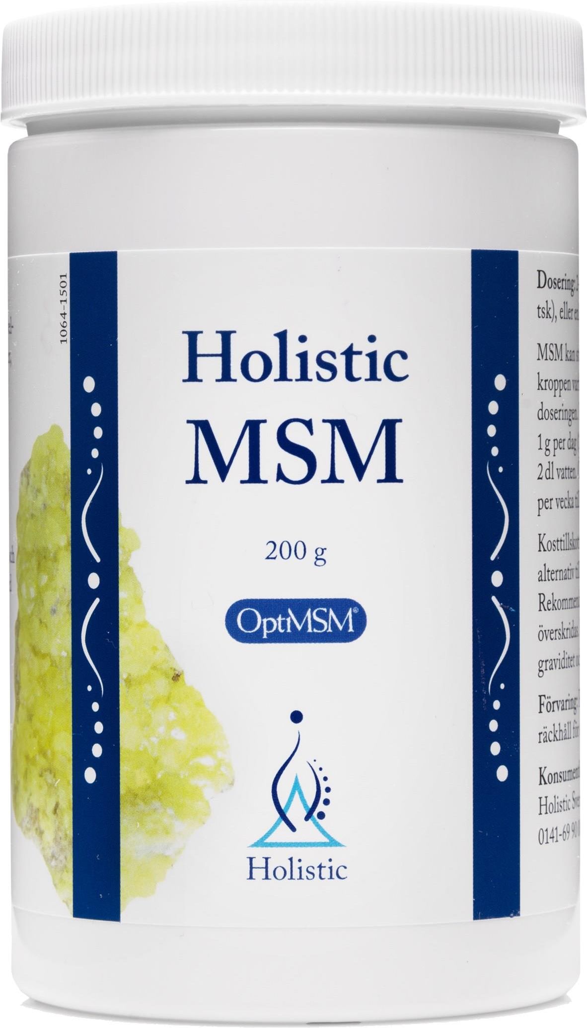 Holistic MSM OptiMsm Metylosulfometan 200g Opinie i ceny na Ceneo.pl