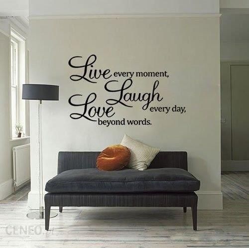 Gift World Live Laught Love Naklejka dekoracyjna na ścianę