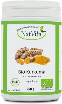 Natvita Kurkuma Mielona Bio 250G