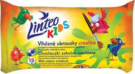 Linteo Kids Chusteczki Nawilżane Do Szkoły 15szt.