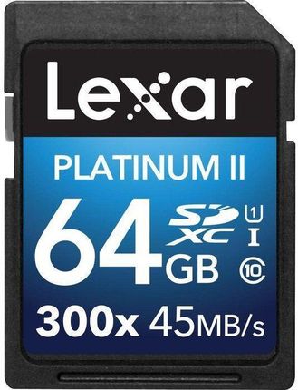 Lexar Premium II SDXC 64GB x300 Class 10 (LSD64GBBEU300)