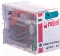 Relpol Przekaźnik przemysłowy miniaturowy 4p 250v 7a IP40 r4n-2014-23-1012-wtld 860934