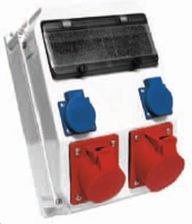 Zdjęcie PCE Rozdzielnica natynkowa adamów 32a/5p 16a/5p 2x2p+z tworzywo 9036830W - Płock