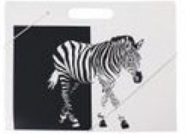 Biurfol Teczka A4 z gumką na rysunki Zebra