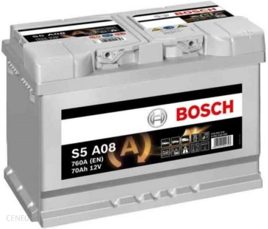 S5A08 Batería Bosch AGM 12V 70Ah 760A -/+ Start Stop · Alto Rendimiento