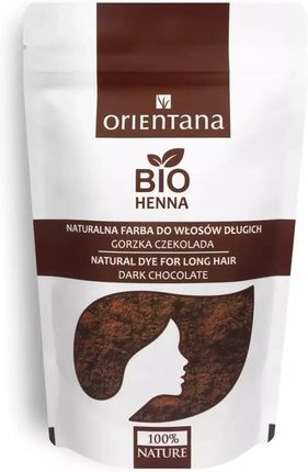 Orientana Bio Henna gorzka Czekolada do Włosów Krótkich i Półdługich 50g