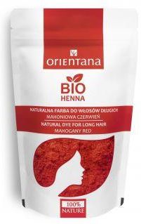 Orientana Bio Henna Mahoniowa Czerwień do Włosów Długich 100g