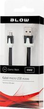 Blow Kabel USB A -  MicroUSB B 1.0m Czarno-Biały (66-078#)
