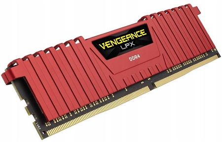 Pamięć RAM Corsair Vengeance LPX 16GB (2x8GB) DDR4 3200MHz CL16 Red (CMK16GX4M2B3200C16R)