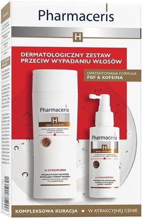 Pharmaceris kuracja przeciw wypadaniu włosów szampon H-STIMUPURIN 250 ml + preparat H-STIMUFORTEN 125 ml