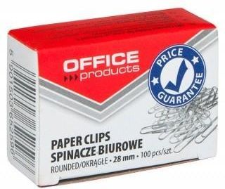 Office Products Spinacze okrągłe 28mm 100szt. srebrne