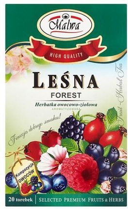 Malwa Leśna Herbatka owocowo-ziołowa aromatyzowana 40 g (20 torebek)