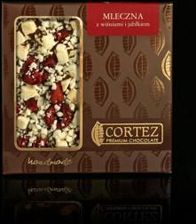 Zdjęcie Czekolada Mleczna z Wiśniami i Jabłkiem 85g Cortez - Bychawa