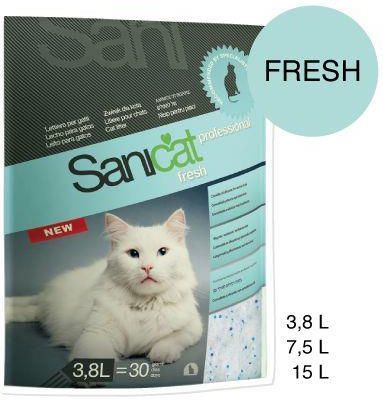 SANICAT Professional Fresh żwirek silikonowy dla kotów 3,8L