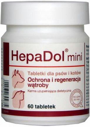 Dolfos Hepadol Mini Tabletki Dla Psów I Kotów - Ochrona I Regeneracja Wątroby, 60 Tabl.