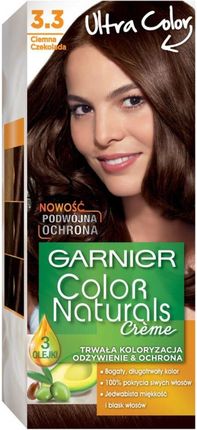 Garnier Color Naturals Creme odżywcza farba do włosów 3.3 Ciemna czekolada