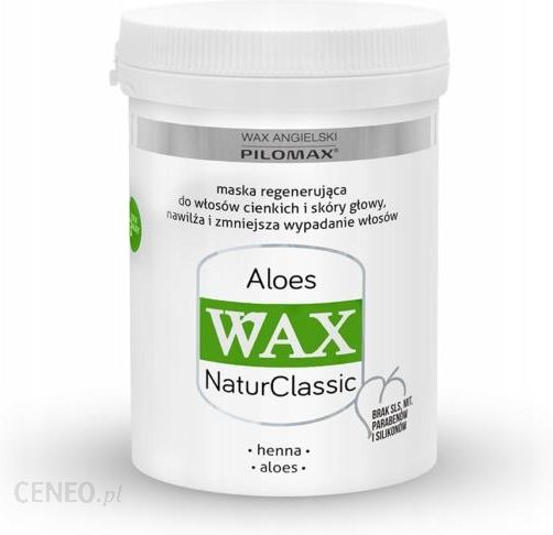 Pilomax Wax Aloes Natur Class Maska Do Włosów Cienkich Bez Objętości 480 ml