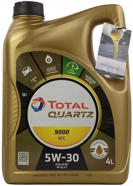 Total Quartz 9000 Future Nfc 5W30 4L - zdjęcie 2 Total Quartz 9000 Future Nfc 5W30 4L